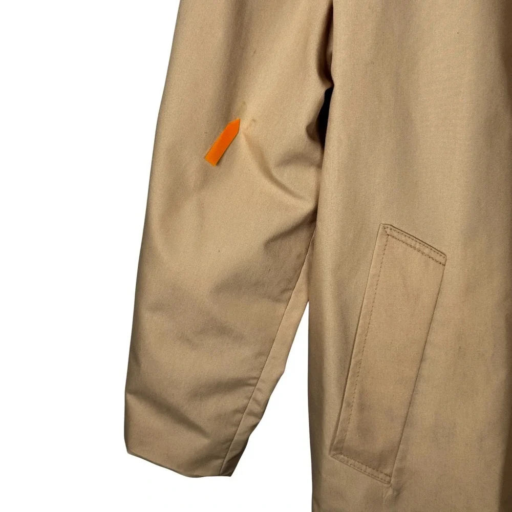 Vtg‎ Sears The Mens Store Trench Coat Mens 46R Beige Overcoat Outerwear Classic